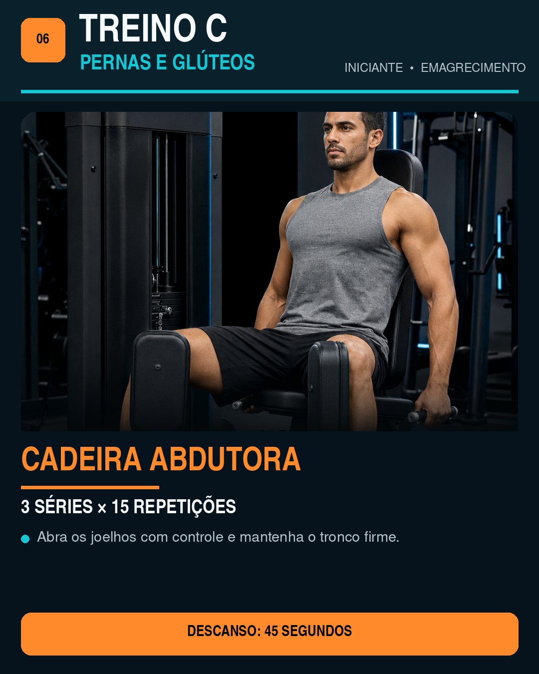 Cadeira abdutora